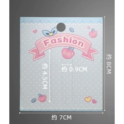 💕新品7x8cm VP463 髮夾卡💕一組50張髮夾 髮夾卡 彩色紙卡 包裝卡 髮圈卡 髮卡 髮飾紙卡 飾品收納-細節圖4