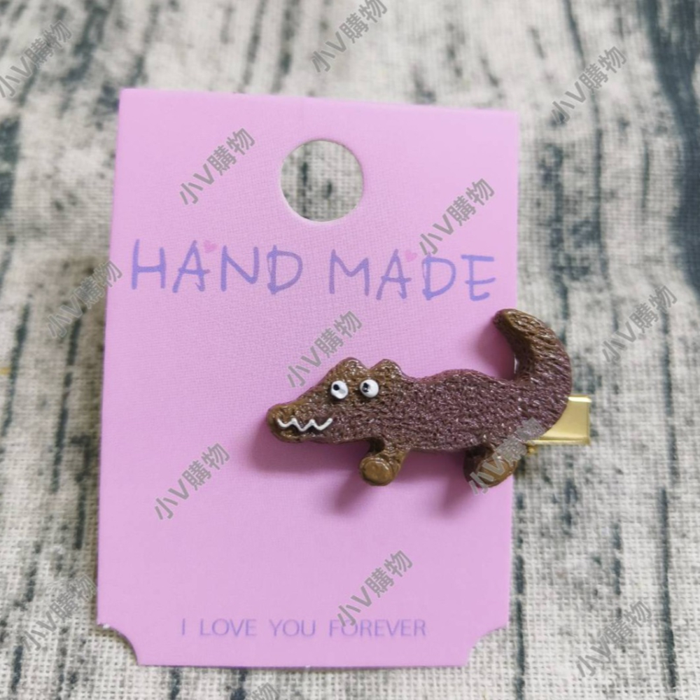 💕小V購物💕一組2支【手作髮夾系列 - 可愛鱷魚髮夾】 3cm手作髮夾 髮夾 可愛髮夾 卡通髮夾 鴨嘴夾 兒童 現貨-細節圖4