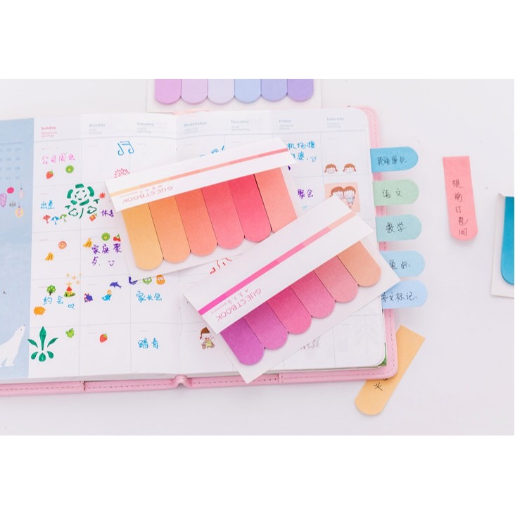 💕小V購物💕【莫蘭迪系列便利貼】120貼便利貼麵包系列 可愛卡通 N次貼紙貼紙記事 留言紙 辦公室小物 便利貼 便條-細節圖8