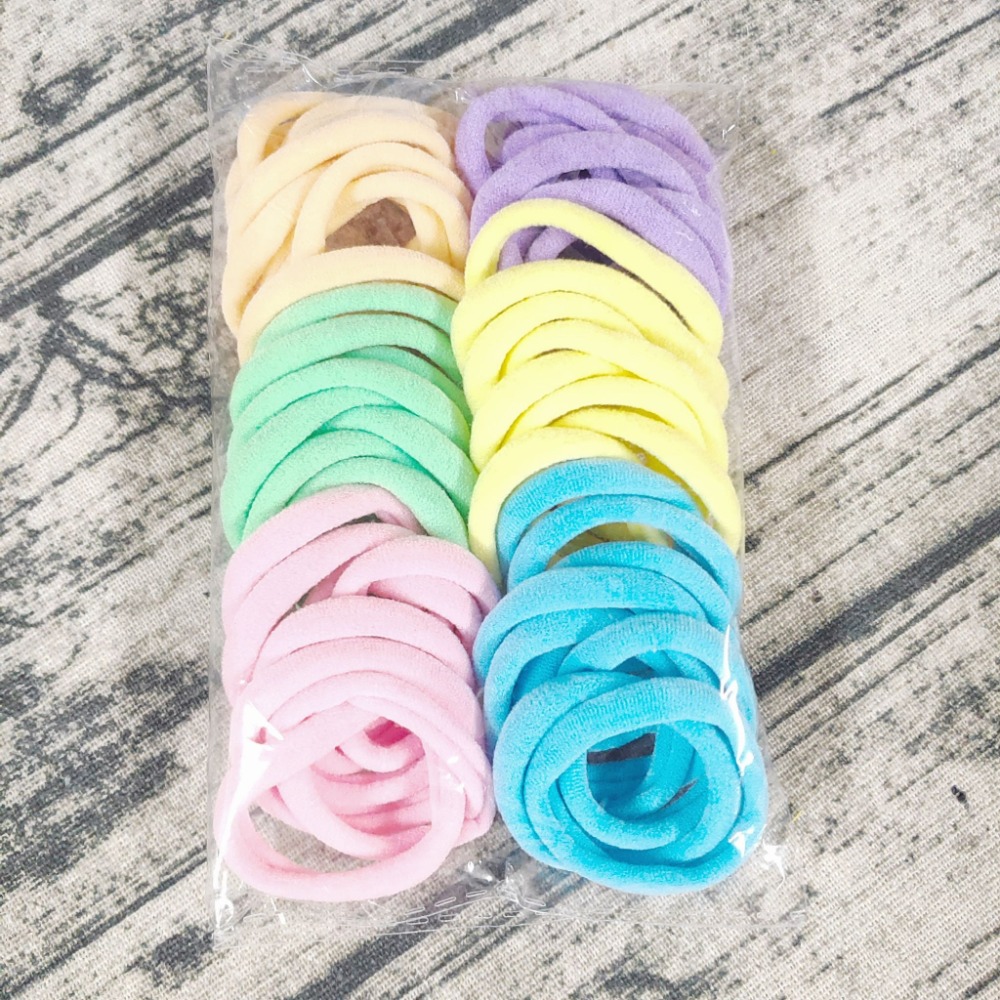💕小V購物💕一組50條袋裝 糖果色毛巾髮圈 無接縫髮繩彩色髮圈高彈力髮繩糖果色皮筋髮飾 少女 毛巾髮圈 彩色髮圈 高-規格圖10