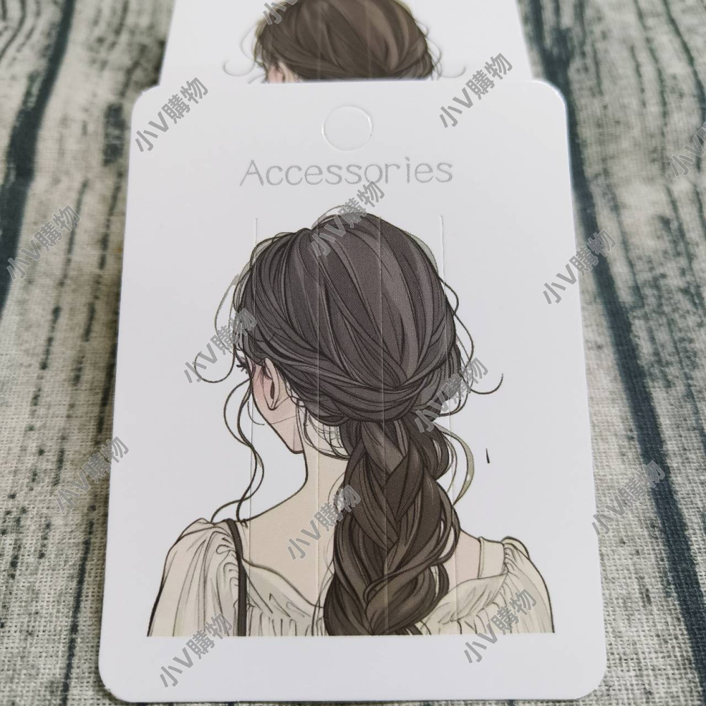 💕小V購物💕一組50張【VP244】7.5x10 髮夾 髮夾卡 紙卡 髮飾紙卡 包裝卡 髮卡 髮飾紙卡 飾品收納 髮-細節圖2