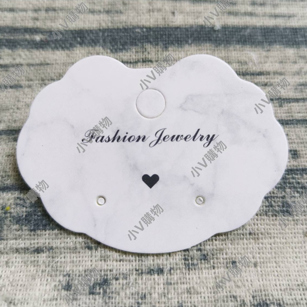 💕小V購物💕一組10張【雲朵款】5.5x4cm 2孔耳卡 耳環卡 耳卡 耳環卡紙 飾品包裝卡 耳釘卡 飾品卡紙 耳環-細節圖3