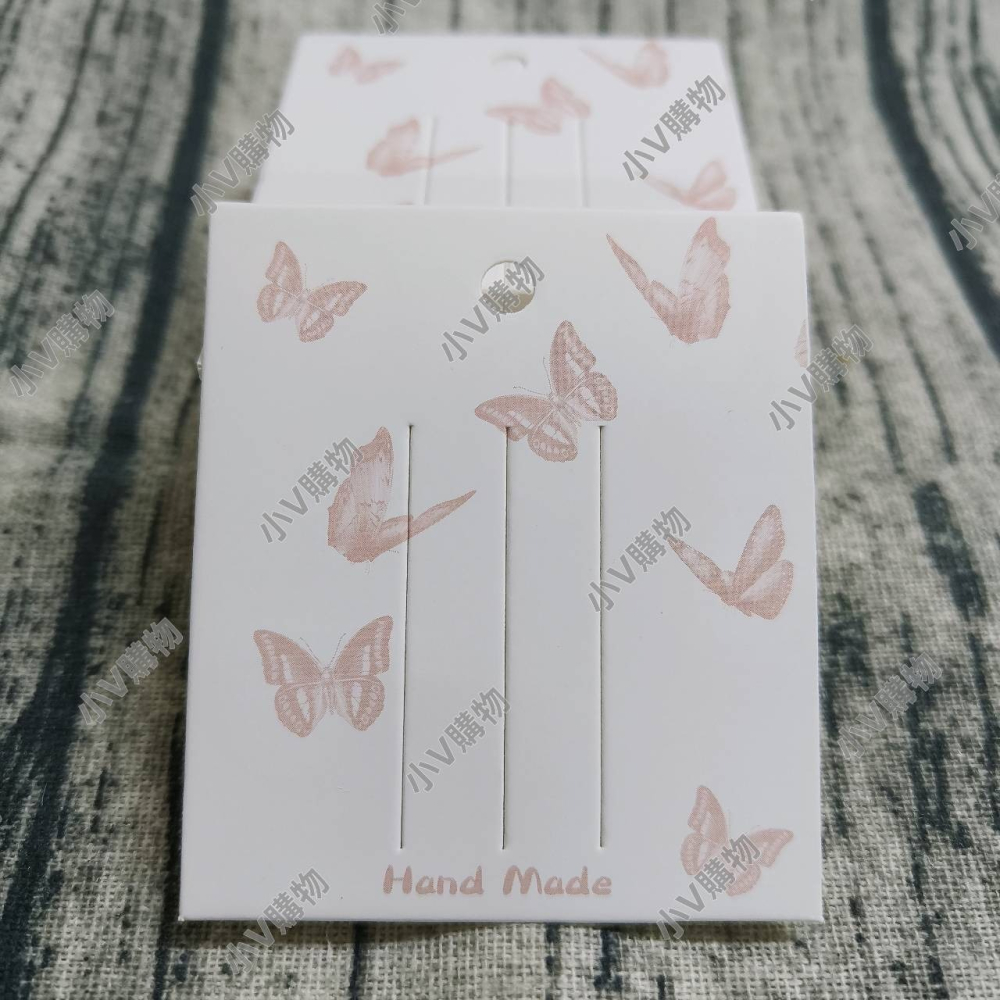 💕小V購物💕一組50張【蝴蝶髮夾卡紙】 髮夾卡 彩色紙卡 包裝卡 髮圈卡 髮卡 髮飾紙卡 蝴蝶 髮夾紙 蝴蝶髮夾卡-細節圖2