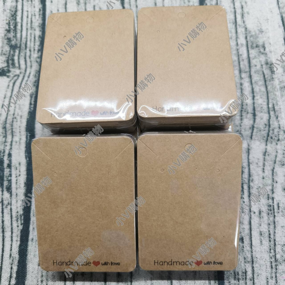 💕小V購物💕【VP567】5.6x7.8cm牛皮耳環項鏈卡 耳環卡 耳卡 耳環卡紙 耳釘卡 飾品包裝卡 項鏈卡紙 項-細節圖2