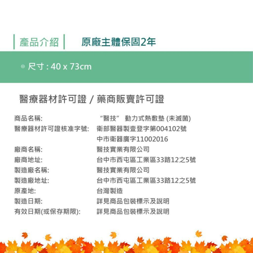 E-G MED醫技 動力式熱敷墊 電毯 濕熱電毯 電熱毯 腰背熱敷 （兩年保固）-細節圖4