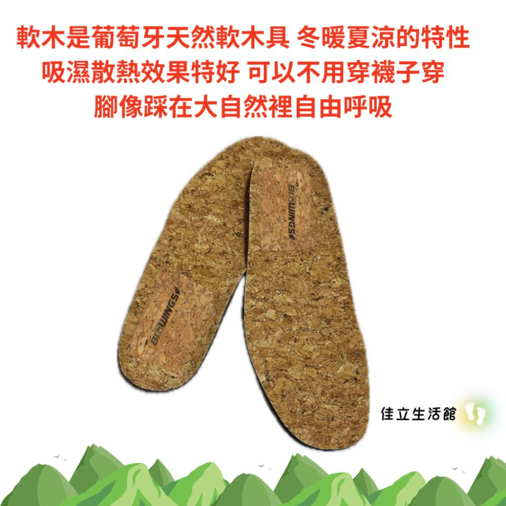 台灣製造 軟木運動鞋墊 透氣吸汗高彈緩震保護腳踝足弓支撐舒適防滑墊-細節圖4