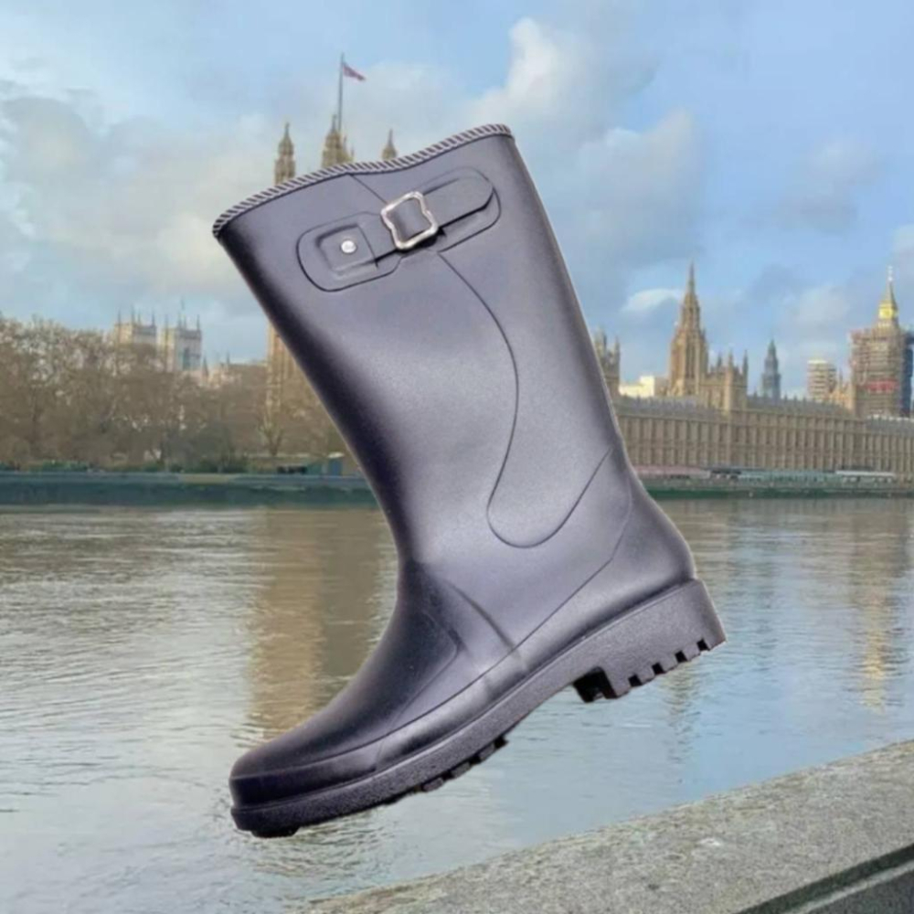 新晉牌J-279 時尚馬靴.雨靴-新晉牌女用雨鞋.靴子.台灣製造 時尚雨鞋 女雨鞋 雨靴女 高筒雨鞋 靴子-細節圖5