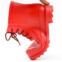 [佳立生活館] 皇力牌 英倫風馬丁時尚綁帶雨靴 (紅/黑，男女鞋) 情侶鞋 夫妻鞋 親子鞋 雨鞋登山鞋-細節圖2