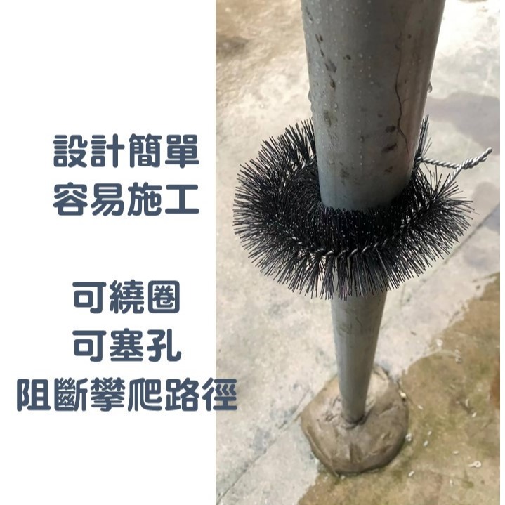 【新生王子】防鼠刺刷 防老鼠 防鳥 防蛇 304不鏽鋼絲 防鼠刺 尼龍刷 防鼠刷子 堵鼠洞 捕鼠器 捕鼠 老鼠 補鼠-細節圖5