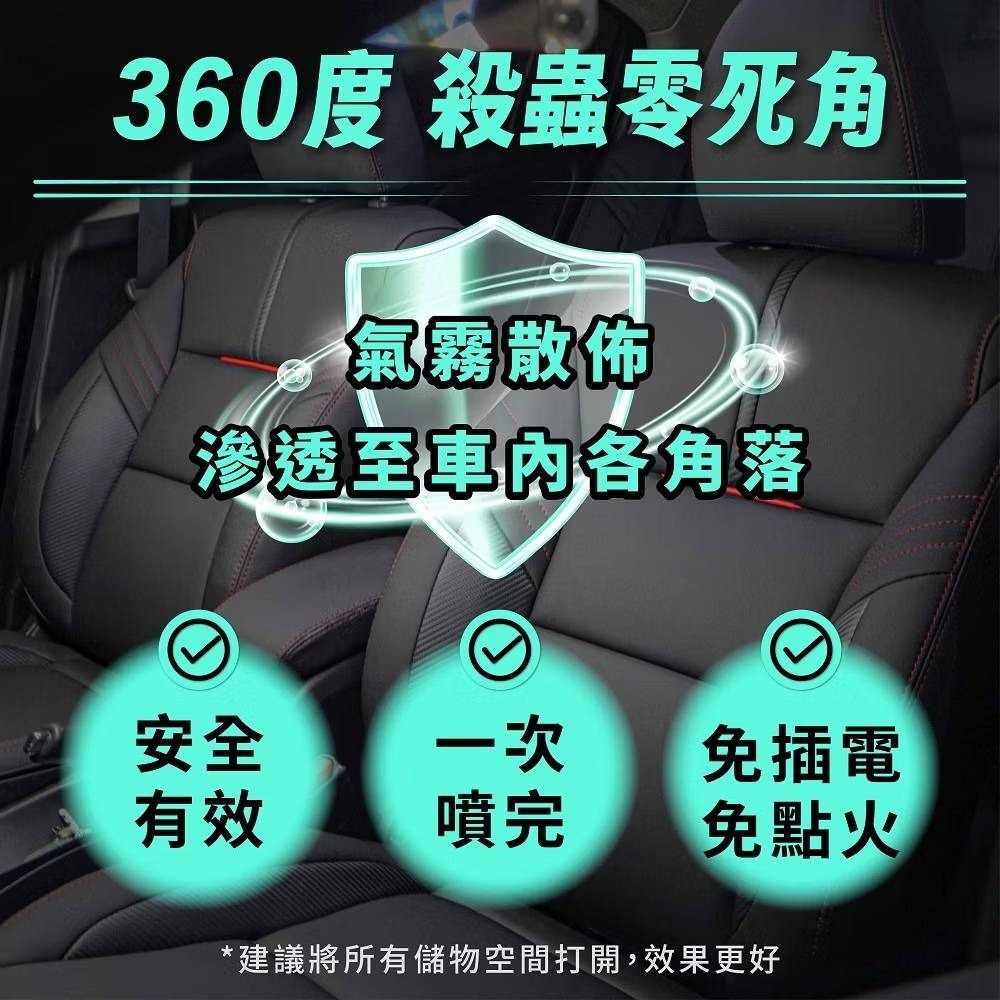 鱷魚 車用水性 氣霧殺蟲劑 淨車 抗菌 芳香 車用 汽車殺菌 除蟲青檸馬告/草本薄荷/純白花語-細節圖6