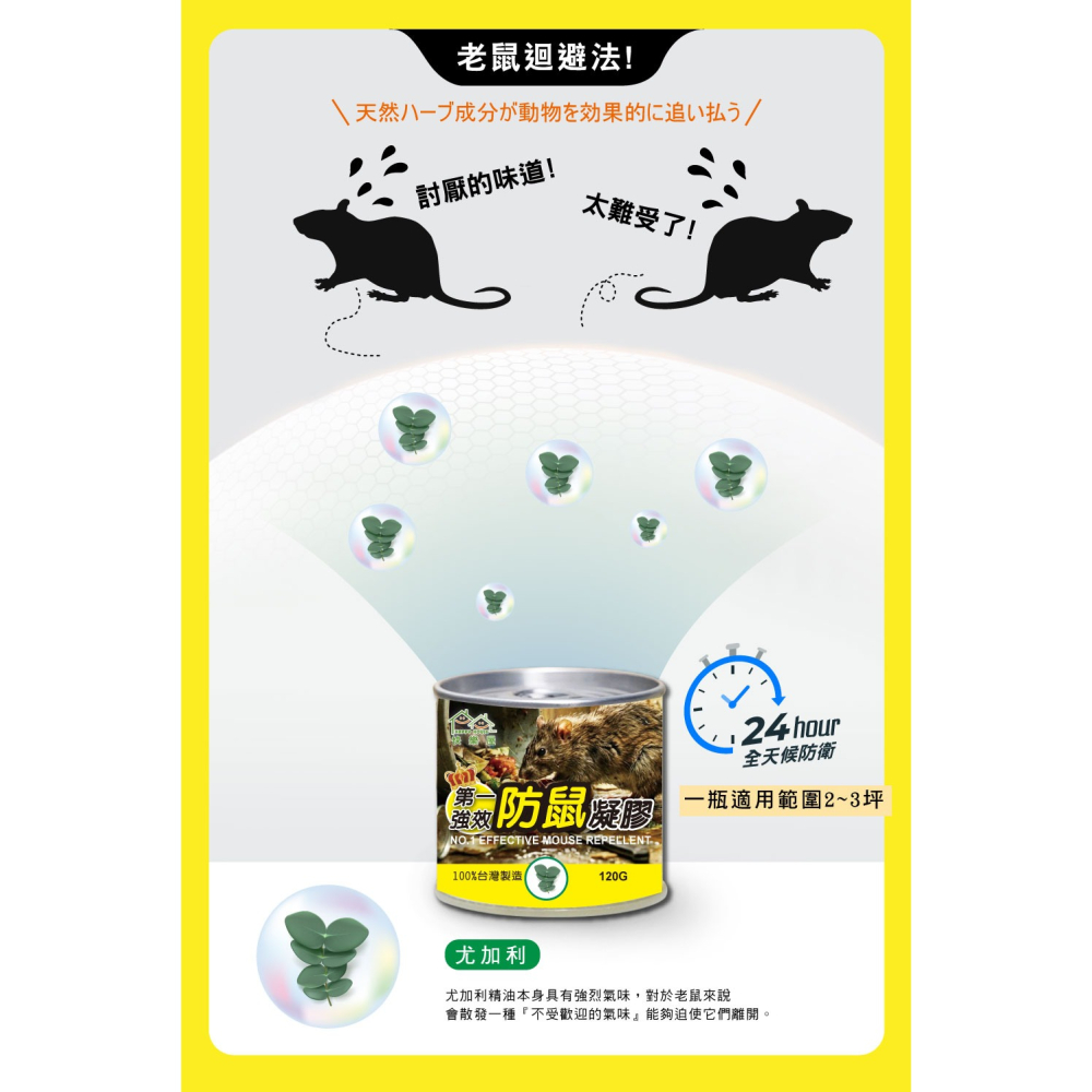 【新生王子】驅鼠膏 第一強效防鼠凝膠 防鼠膏 老鼠 驅鼠 啃咬 凝膠 迴避 辣椒 尤加利精油-細節圖7