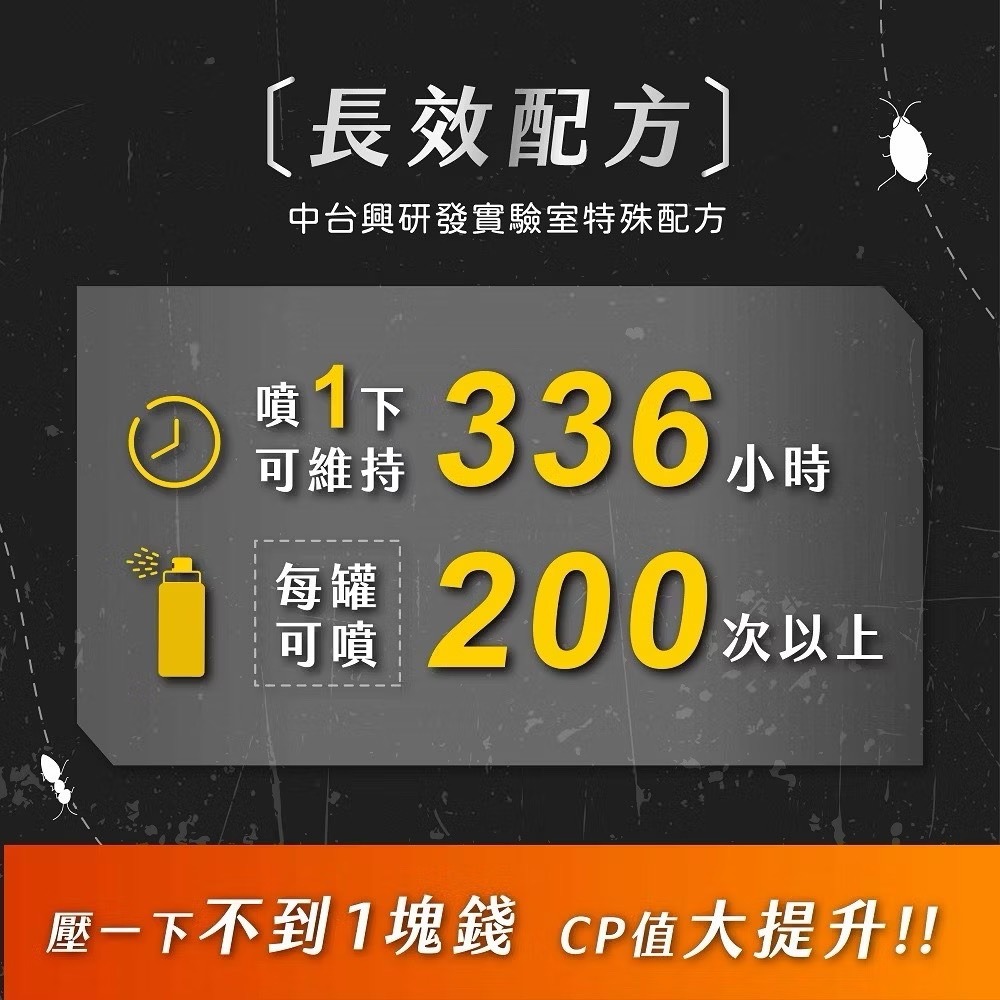 【新生王子】立螞見真蟑 升級版 One Push-60ml 殺蟑 滅蟑 蟑螂 螞蟻 火蟻 隨手噴一下現貨-細節圖4