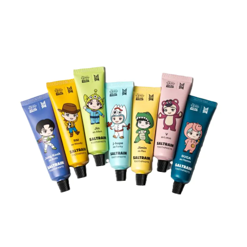 SALTRAIN x BTS 聯名牙膏 7件組-70g