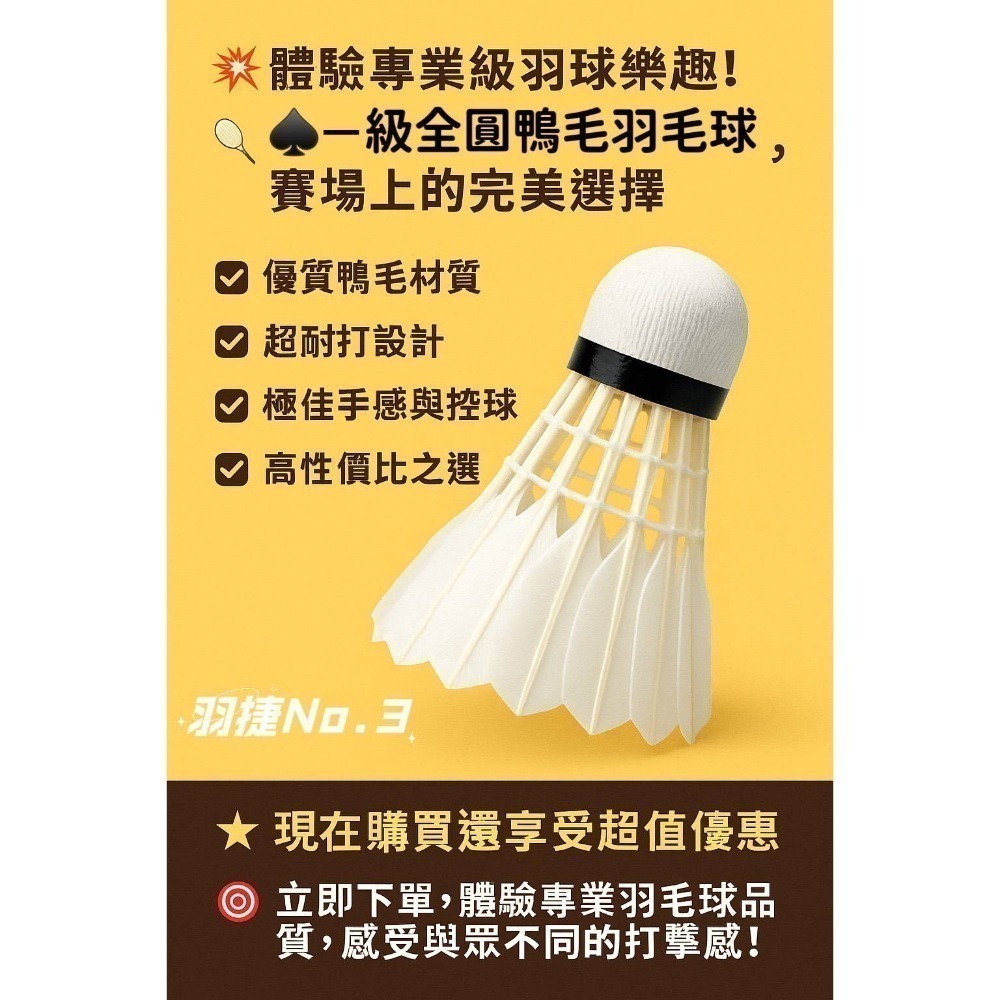 羽捷黑羽毛球-細節圖2