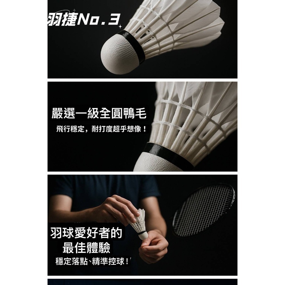 羽捷黑羽毛球-細節圖3