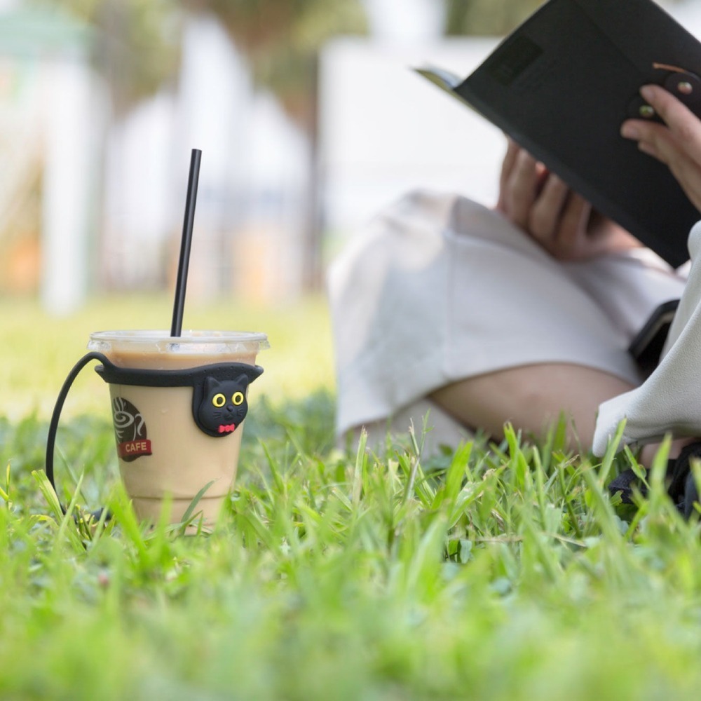 【Bone 蹦克】 BONE角色款環保杯綁 飲料提袋  環保矽膠飲料袋-細節圖10