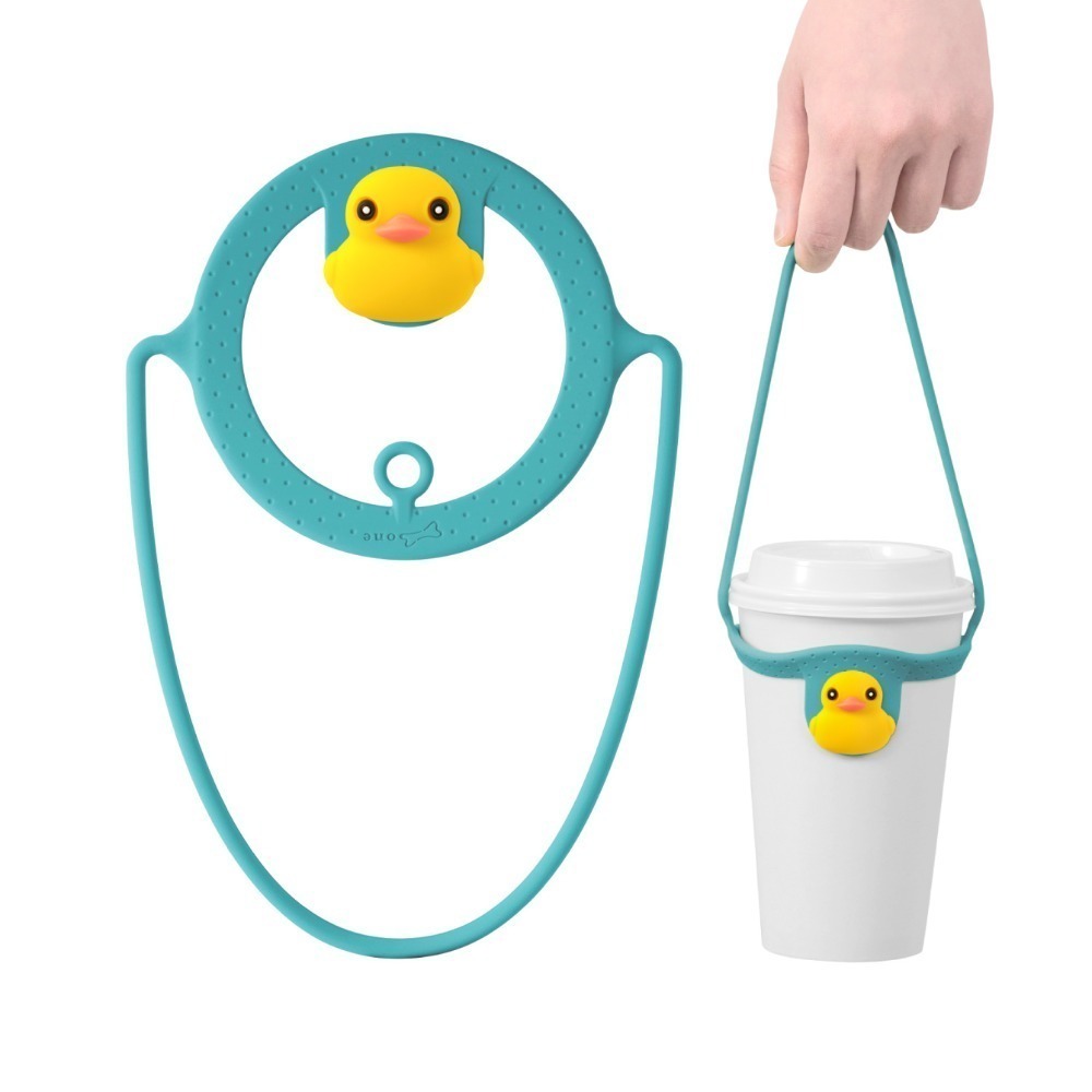 【Bone 蹦克】 BONE角色款環保杯綁 飲料提袋  環保矽膠飲料袋-規格圖11