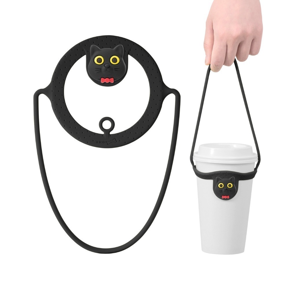 【Bone 蹦克】 BONE角色款環保杯綁 飲料提袋  環保矽膠飲料袋-規格圖11