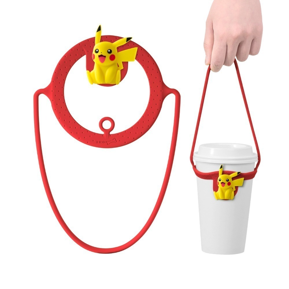 【Bone 蹦克】 寶可夢款環保杯綁 飲料提袋 環保矽膠飲料袋-規格圖10