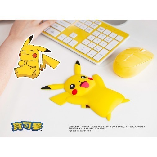 【Bone 蹦克】寶可夢造型手腕墊 滑鼠靠墊 護腕墊 手腕墊-細節圖2