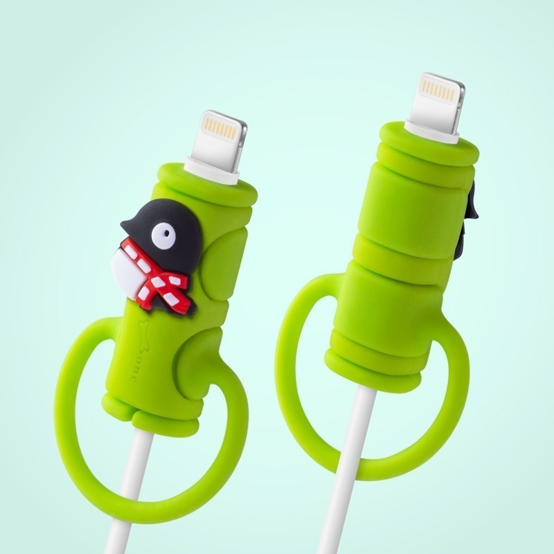 【Bone 蹦克】BONE角色款防折線套綁 充電線傳輸線保護線套-細節圖4