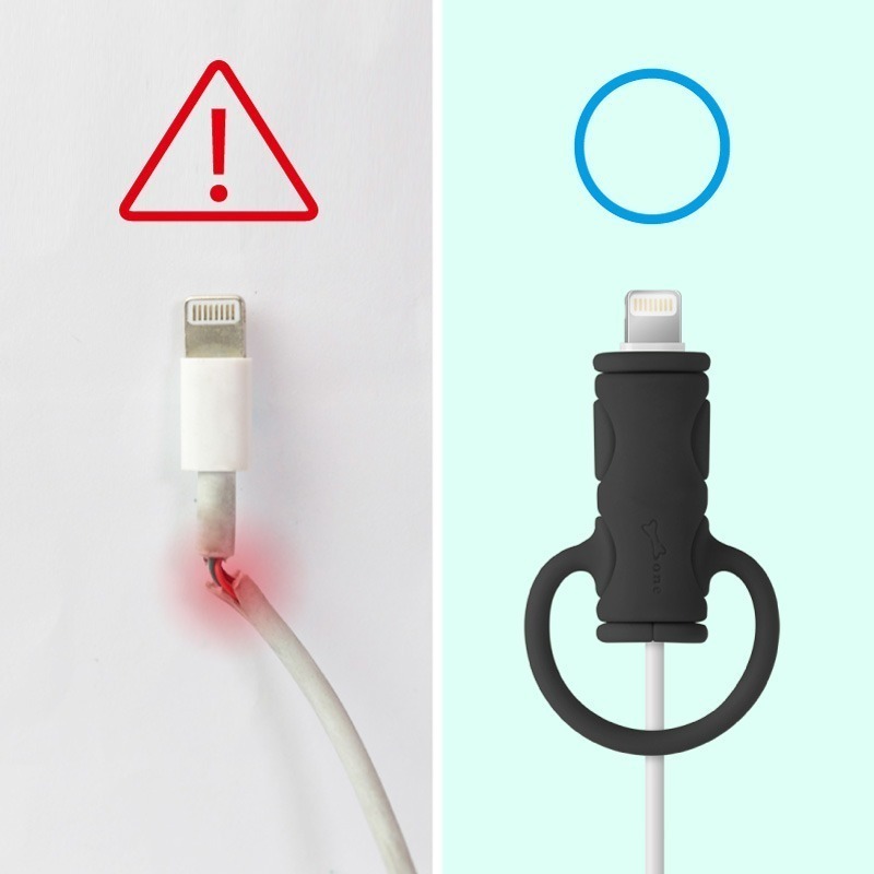 【Bone 蹦克】BONE角色款防折線套綁 充電線傳輸線保護線套-細節圖9