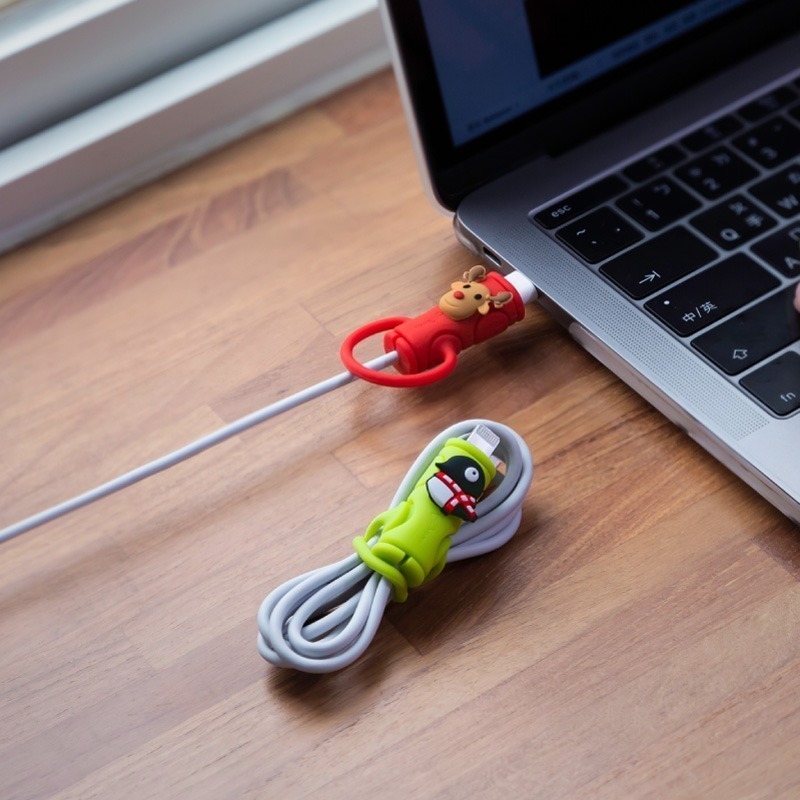 【Bone 蹦克】BONE角色款防折線套綁 充電線傳輸線保護線套-細節圖11