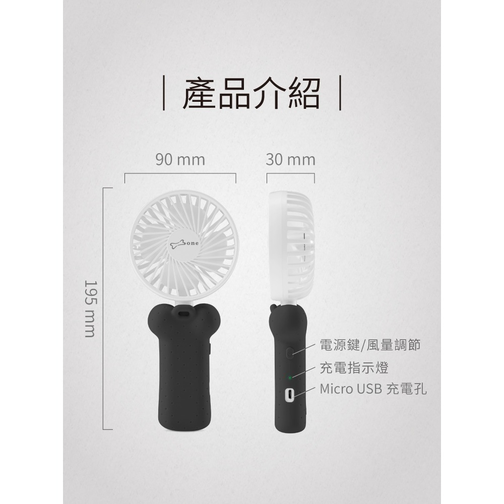 【Bone 蹦克】寶可夢款頸掛折疊三用風扇 可掛脖、手持、桌立 USB風扇-細節圖6