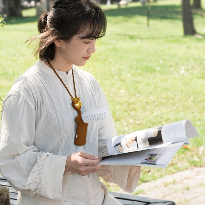 【Bone 蹦克】寶可夢款頸掛折疊三用風扇 可掛脖、手持、桌立 USB風扇-細節圖7