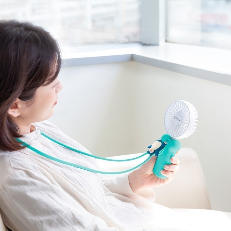 【Bone 蹦克】寶可夢款頸掛折疊三用風扇 可掛脖、手持、桌立 USB風扇-細節圖8