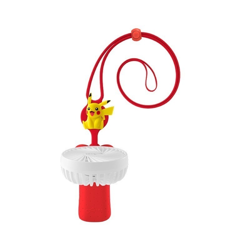 【Bone 蹦克】寶可夢款頸掛折疊三用風扇 可掛脖、手持、桌立 USB風扇-規格圖8