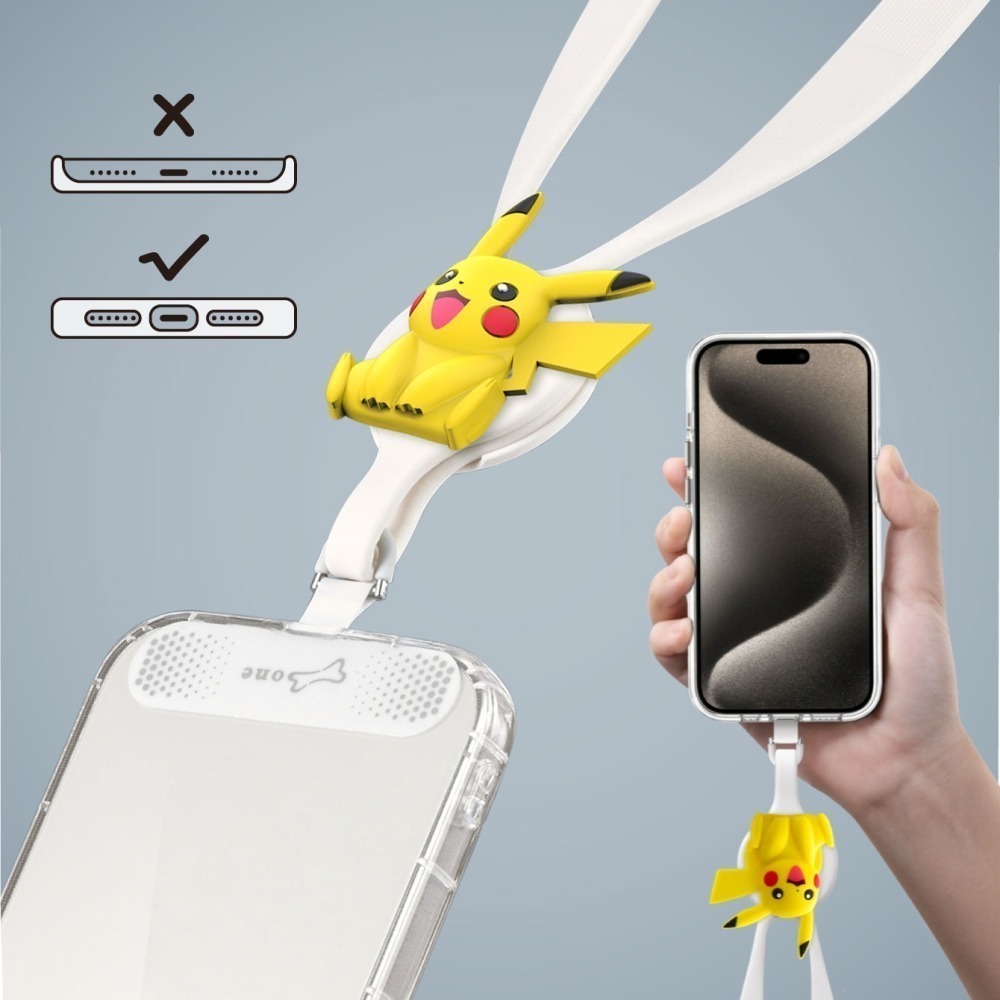 【Bone 蹦克】寶可夢款-斜背/頸掛手機夾片-細節圖4