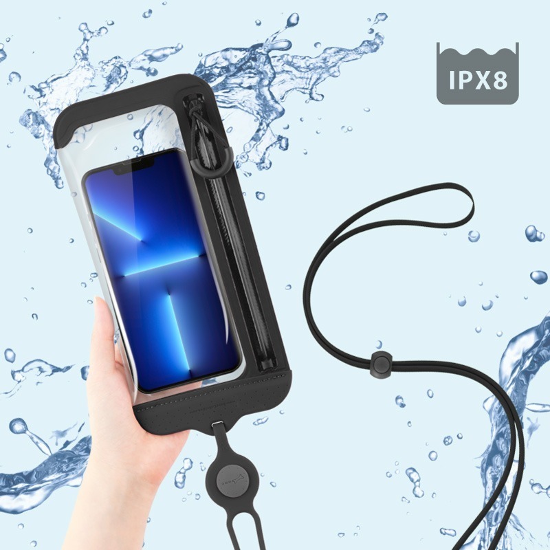 【Bone 蹦克】頸掛/斜背防水手機袋二代 防水手機套 可觸控適合潛水游泳 配件收納包 手機周邊-細節圖3