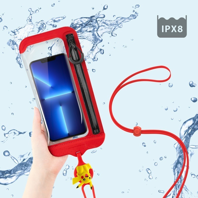 【Bone 蹦克】寶可夢款斜背防水手機袋二代 防水手機套 可觸控適合潛水游泳 配件收納包 手機周邊-細節圖3