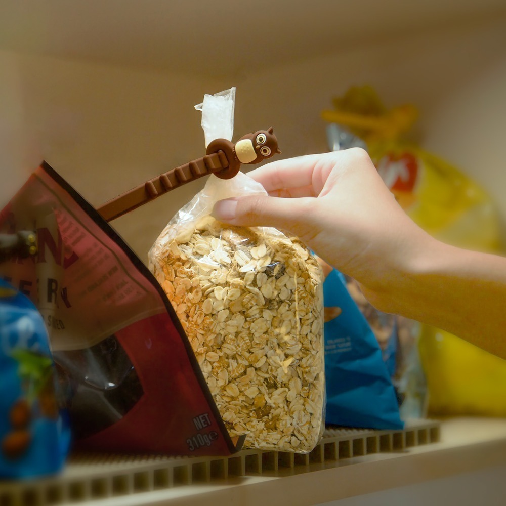 【Bone 蹦克】角色食品密封綁 5入組 密封綁 密封夾 封口夾 保鮮夾-細節圖8