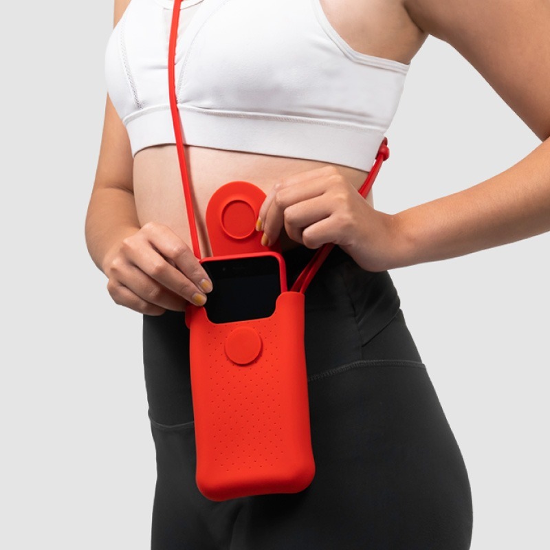 【Bone 蹦克】泡泡斜背手機包 - 直式 (隨身小包 無鉤設計)-細節圖10