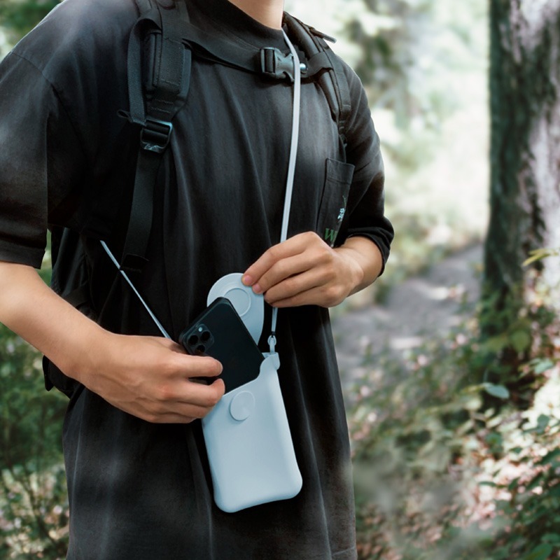 【Bone 蹦克】泡泡斜背手機包 - 直式 (隨身小包 無鉤設計)-細節圖11