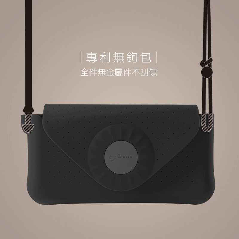 【Bone 蹦克】泡泡斜背手機包 - 橫式 (隨身小包 無鉤設計)-細節圖3