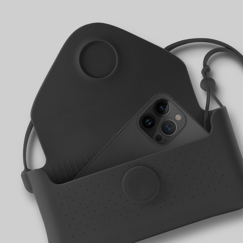 【Bone 蹦克】泡泡斜背手機包 - 橫式 (隨身小包 無鉤設計)-細節圖8