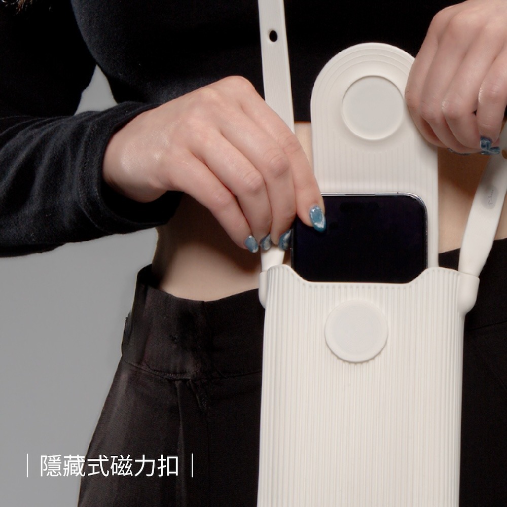 Bone 蹦克】簡約風泡泡隨身手機包二代 零錢包 迷你小包 斜背包-細節圖10