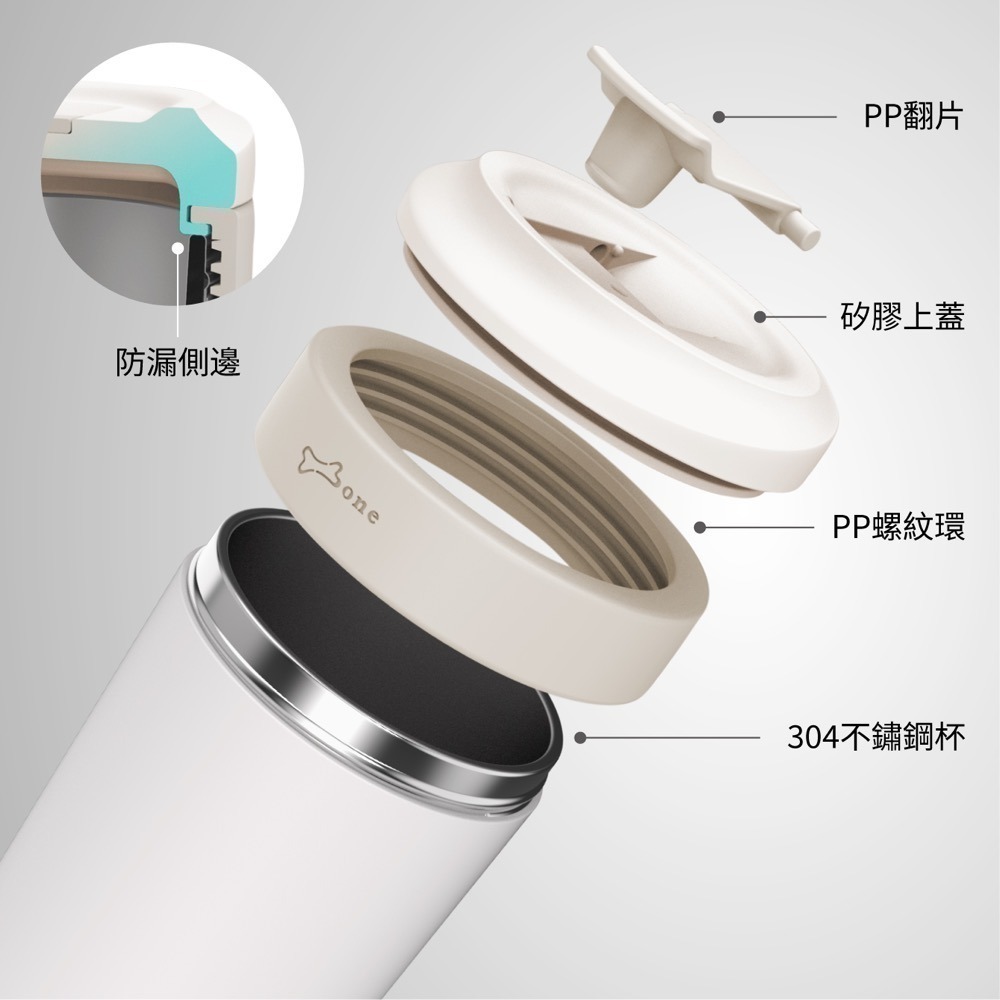 【Bone 蹦克】戶外運動大容量隨行保溫保冷杯(附杯綁、背帶掛繩)水壺、隨行杯、 輕時尚-下單送皮卡丘逗扣-細節圖5