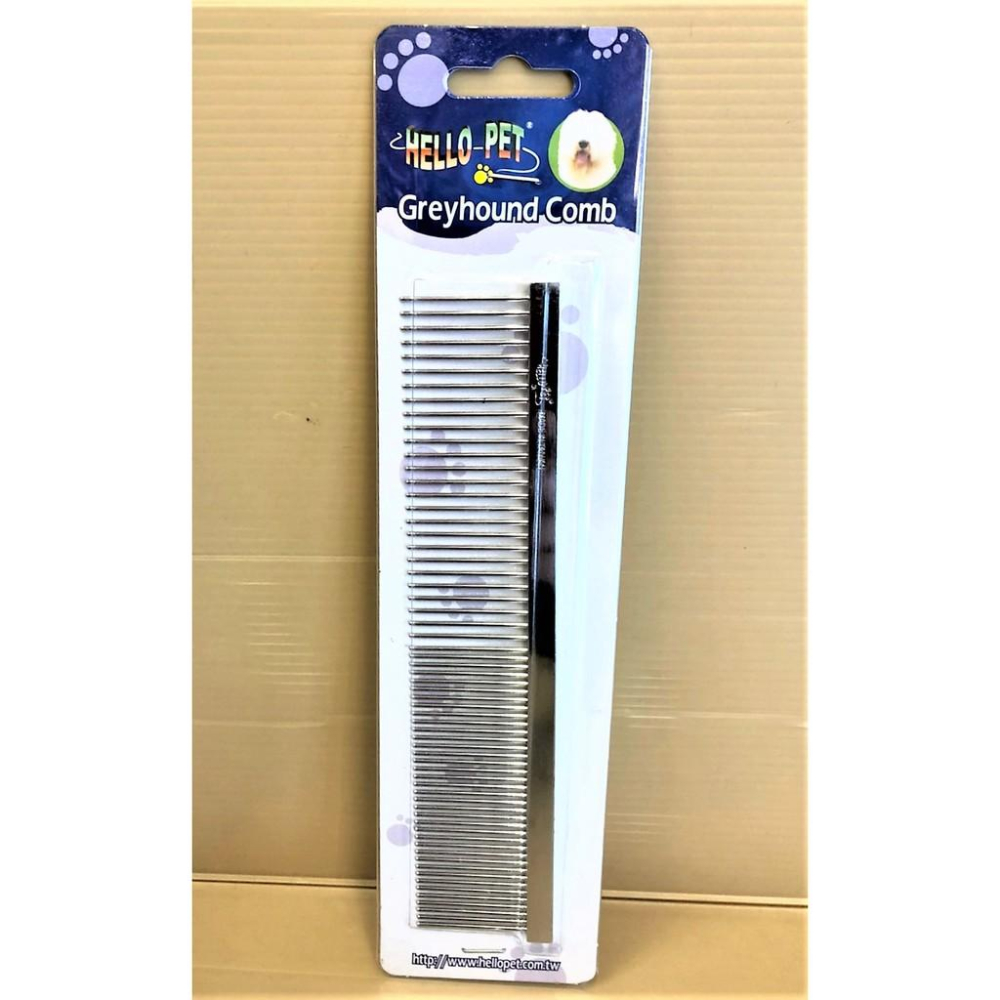 🌺妤珈寵物店🌺排梳 大號 平梳 扁梳 哈囉佩特 HELLO PET 台灣製造 犬 狗 貓 毛髮 專用 好梳 好握-細節圖2
