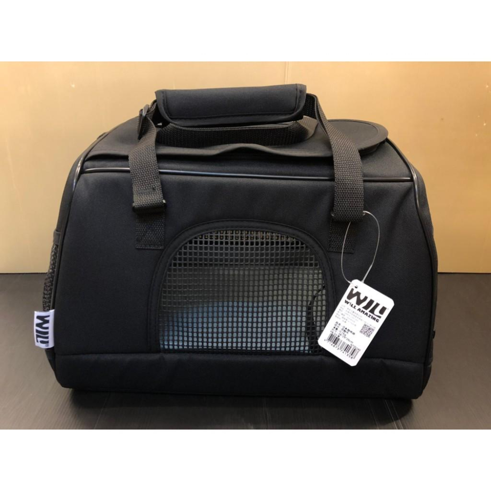 👍妤珈寵物店👍附發票~WILL【PB 03 硬底 極透氣款 外出包 經典黑色】台灣設計 竉物包 可放will推車使用-細節圖3