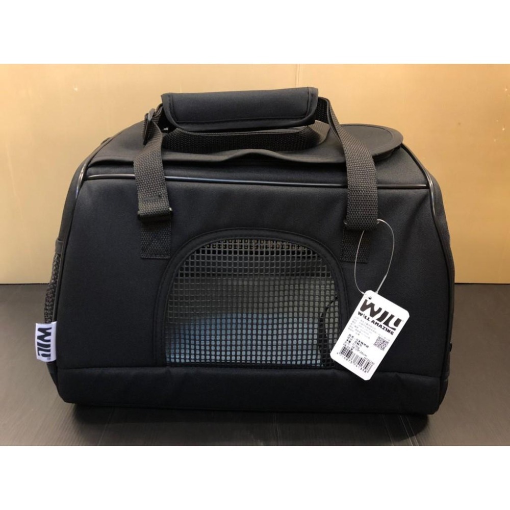 ★妤珈寵物店★附發票~WILL【PB 03 硬底 極透氣款 外出包 經典黑色】竉物包 可放will推車使用 犬 狗 貓-細節圖3
