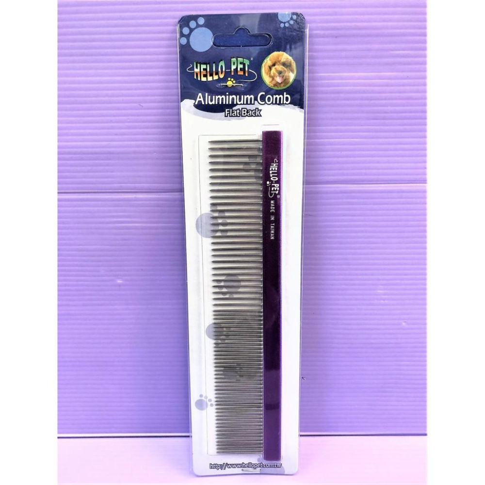 🌺妤珈寵物店🌺HELLO PET 鋁質 疏密直排梳 金屬 握柄 鋁質齒針梳不 台灣製造 (寵物美容師國家考)-細節圖5