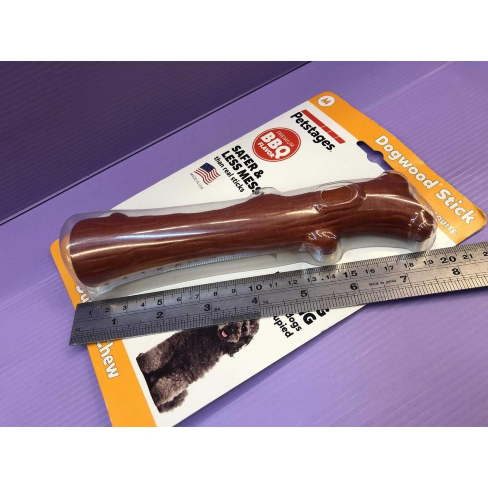 🌺妤珈寵物店🌺BBQ 烤肉木風味 史迪克➤中型犬 M號/支➤狗 玩具 美國 Petstages 耐啃咬 磨牙-細節圖3