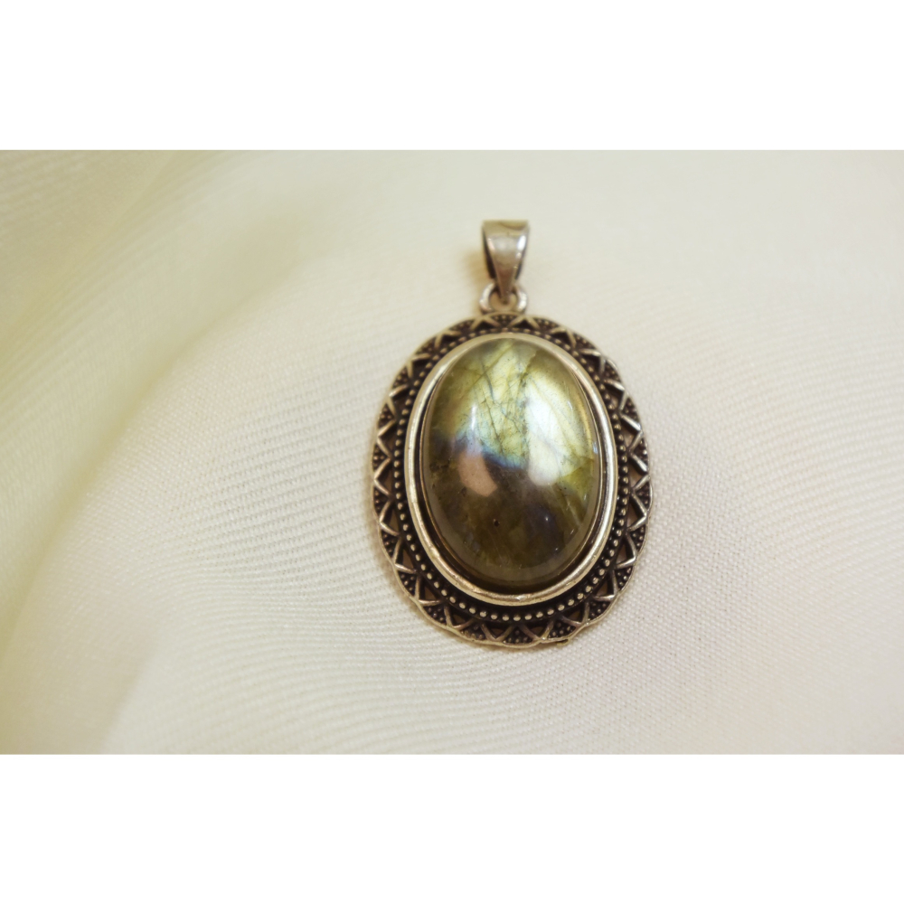 星之眼 · 拉長石復古墜子-細節圖2