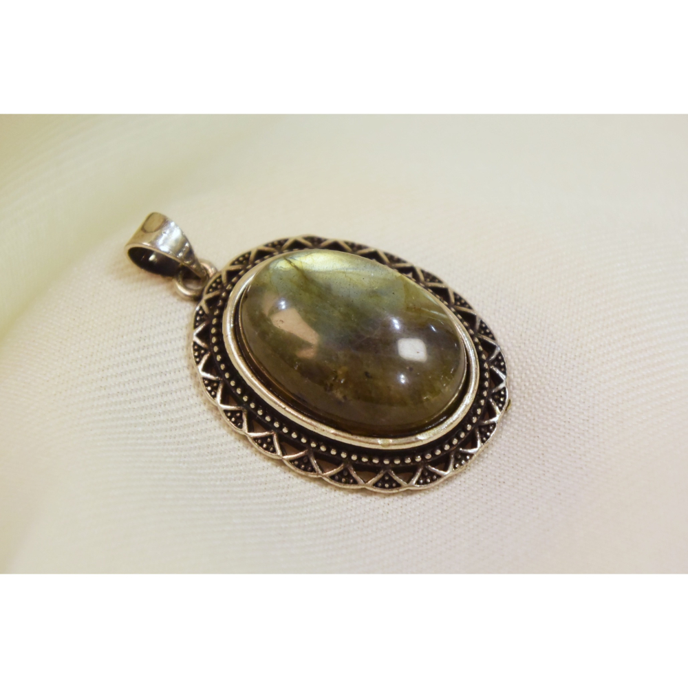 星之眼 · 拉長石復古墜子-細節圖3