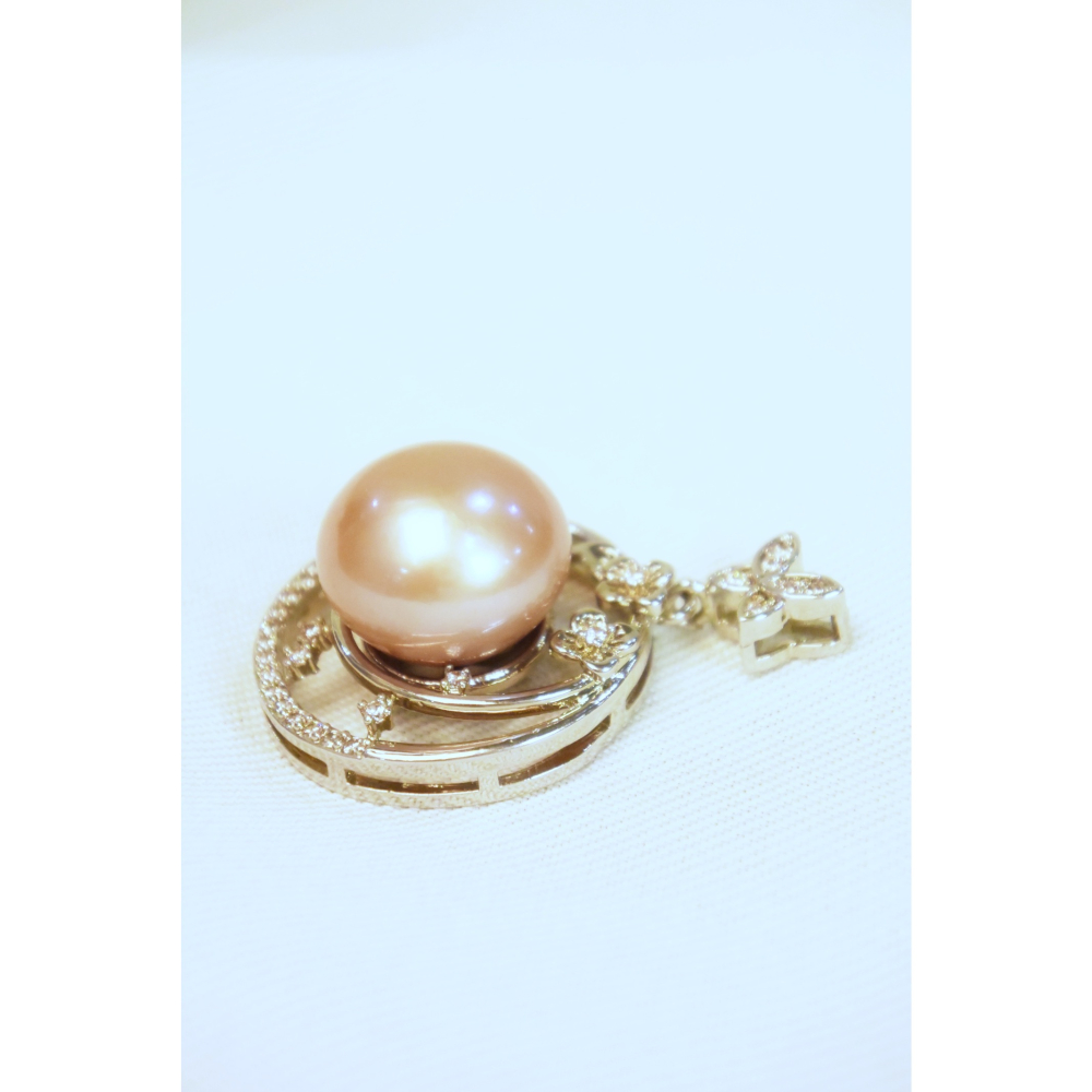 🦋翩然月影 · 粉紅珍珠項鍊 🌙-細節圖4