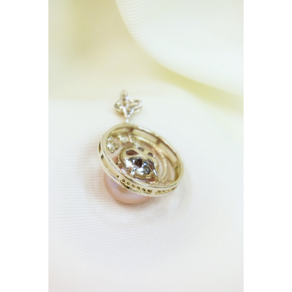 🦋翩然月影 · 粉紅珍珠項鍊 🌙-細節圖6